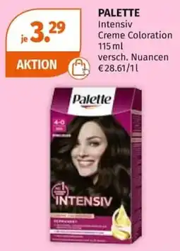 Müller Palette Intensiv Creme Coloration Angebot