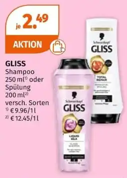 Müller GLISS Shampoo oder Spülung Angebot