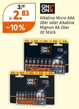 Müller ON ON Alkaline Micro AAA Angebot