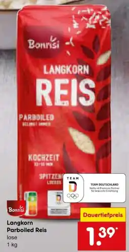 Netto Marken-Discount Bonrisi Langkorn Parboiled Reis Angebot