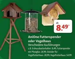 Fressnapf AniOne Futterspender oder Vogelhaus Angebot