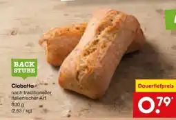 Netto Marken-Discount BACK STUBE Ciabatta Angebot