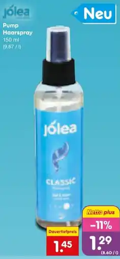 Netto Marken-Discount jólea Pump Haarspray Classic Angebot