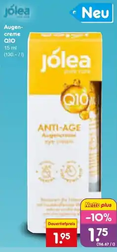 Netto Marken-Discount jólea Augencreme Q10 Angebot