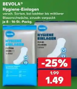 Kaufland BEVOLA Hygiene-Einlagen Angebot