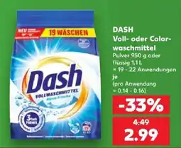Kaufland Dash Vollwaschmittel Angebot