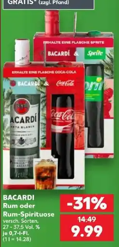 Kaufland BACARDI Rum oder Rum-Spirituose Angebot