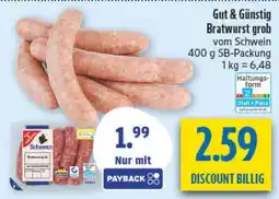 diska Bratwurst grob vom Schwein Angebot