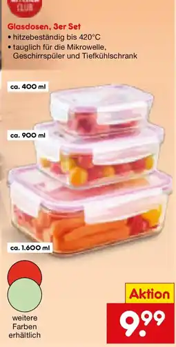 Netto Marken-Discount Kitchen Club Glasdosen, 3er Set Angebot