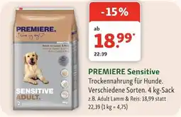 Fressnapf PREMIERE Sensitive Trockennahrung für Hunde Angebot