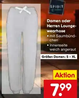 Netto Marken-Discount Damen oder Herren Loungewearhose Angebot