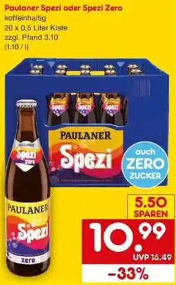 Netto Getränke Discount Paulaner Spezi Angebot