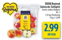 diska EDEKA Regional Sächsische Tafeläpfel Elstar Angebot