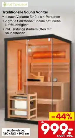 Netto Marken-Discount ARTSAUNA Traditionelle Sauna Vantaa Angebot