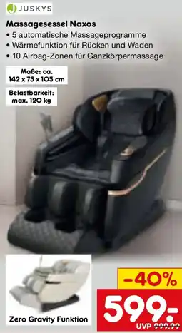 Netto Marken-Discount Massagesessel Naxos Angebot
