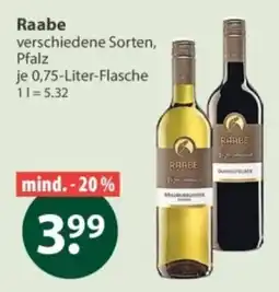 V Markt Raabe verschiedene Sorten Angebot