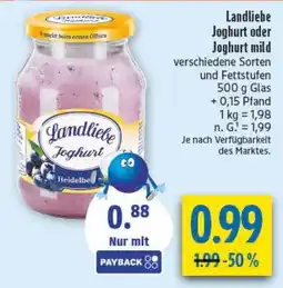 diska Ländliebe Joghurt Angebot
