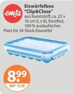 V Markt emja Eiswürfelbox "Clip&Close" Angebot