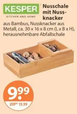 V Markt KESPER Nusschale mit Nussknacker Angebot