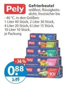 V Markt Pely Gefrierbeutel Angebot