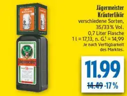 diska Jägermeister Kräuterlikör Angebot