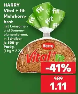 Kaufland Harry Vital + fit Mehrkornbrot Angebot