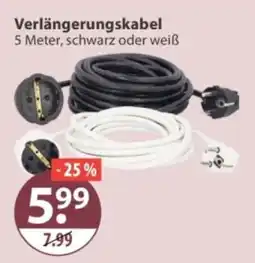 V Markt Verlängerungskabel Angebot