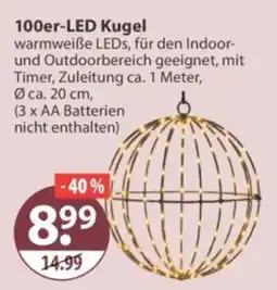 V Markt 100er-LED Kugel Angebot