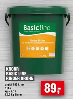 Handelshof KNORR BASIC LINE RINDER BRÜHE Angebot