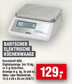 Handelshof BARTSCHER ELEKTRISCHE KÜCHENWAAGE Angebot