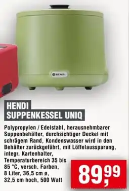 Handelshof Hendi suppenkessel uniq Angebot
