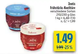 diska Zentis Frühstücks-Konfitüre Angebot