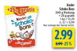 diska Kinder Schoko-Bons Angebot