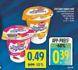 diska Zott Sahne Joghurt mild Angebot