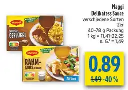 diska Maggi Delikatess Sauce Angebot