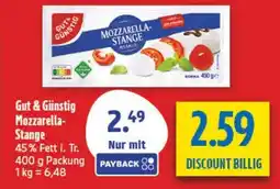 diska Gut & Günstig Mozzarella-Stange Angebot