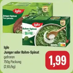 Feneberg Iglo Junger oder Rahm-Spinat Angebot