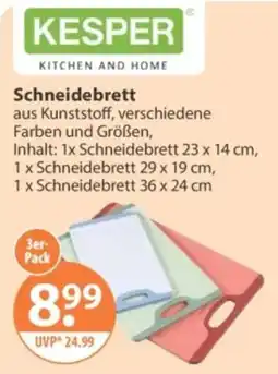 V Markt KESPER Schneidebrett Angebot
