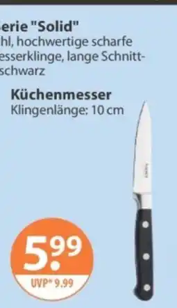 V Markt Serie "Solid" Küchenmesser Angebot