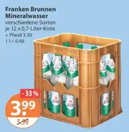 V Markt Franken Brunnen Mineralwasser Angebot