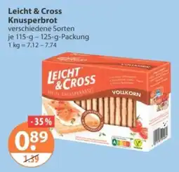 V Markt Leicht & Cross Knusperbrot Angebot
