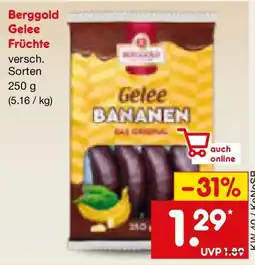 Netto Marken-Discount Berggold Gelee Früchte Angebot