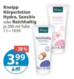 V Markt Kneipp Körperlotion Reichhaltig Angebot