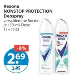 V Markt Rexona NONSTOP PROTECTION Deospray Angebot
