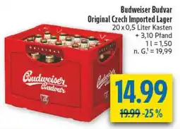 diska Budweiser Budvar Original Czech Imported Lager Angebot