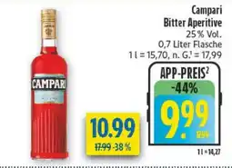 diska Campari Bitter Aperitiv Angebot