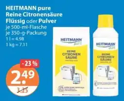 V Markt HEITMANN pure Reine Citronensäure Angebot