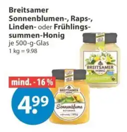 V Markt Breitsamer Sonnenblumen-Honig Angebot