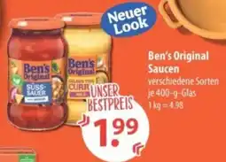 V Markt Ben's Original Saucen Angebot