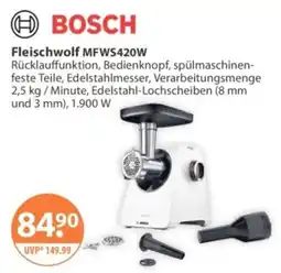 V Markt BOSCH Fleischwolf MFWS420W Angebot